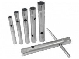 Faithfull Box Spanner Set + Tommy Bar 6 Piece 8-19mm £8.49